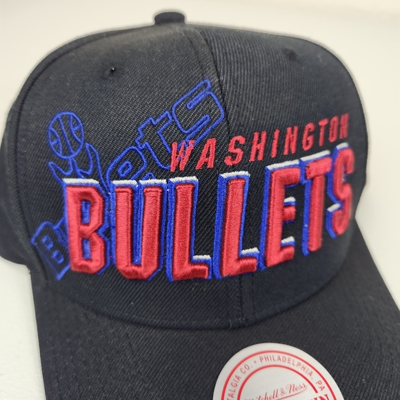 Washington Bullets NBA Draft 1996 Shadow Mitchell & Ness Hat Snapback Cap - Picture 5 of 9